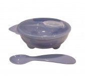 Babydump Collectie Yummy Bowl & Spoon Blue