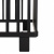 Puck Inklapbaar Ledikant Zwart Mat <br>60x120 cm