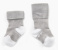 KipKep Blijf-Sokjes Silver Grey <br> 6-12mnd 2-Pack