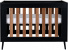 TWF Ledikant 70 x 140 (+juniorzijde) - Commode - Hanglegkast 2-deurs Retro Black