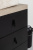 Interbaby Ledikant 60 x 120 - Commode 3 Laden - Hanglegkast 2-Deurs Strips Zwart