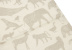 Jollein Monddoek Hydrofiel Animals Nougat 31 x 31 cm 3-Pack